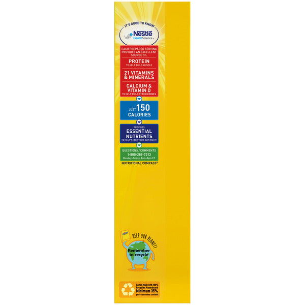 Carnation Breakfast Essentials Nutritional Powder Drink Mix, Rich Milk Chocolate, Light Start  DestGlow