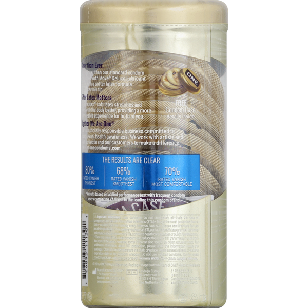 O.N.E. Condoms, Lubricated Latex, Hyper-Thin  DestGlow