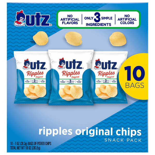 Utz Ripples Original Chips Snack Pack  DestGlow