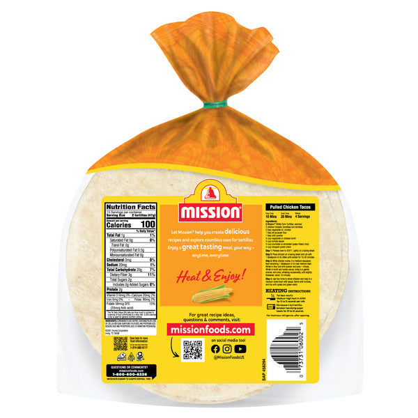 Mission White Corn Soft Tortillas