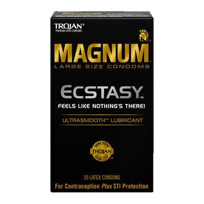 Trojan Magnum Ecstasy Large Size  Lubricated Condoms