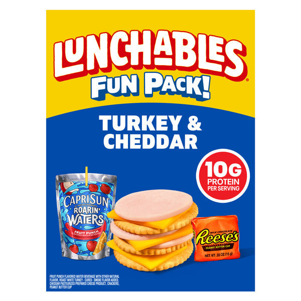 Lunchables Turkey &amp; Cheddar Cheese Cracker Stackers Kids Lunch Snack Meal Kit &amp; Capri Sun  DestGlow