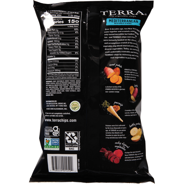 TERRA Vegetable Chips, Real, Mediterranean with Garlic &amp; Herbs  DestGlow