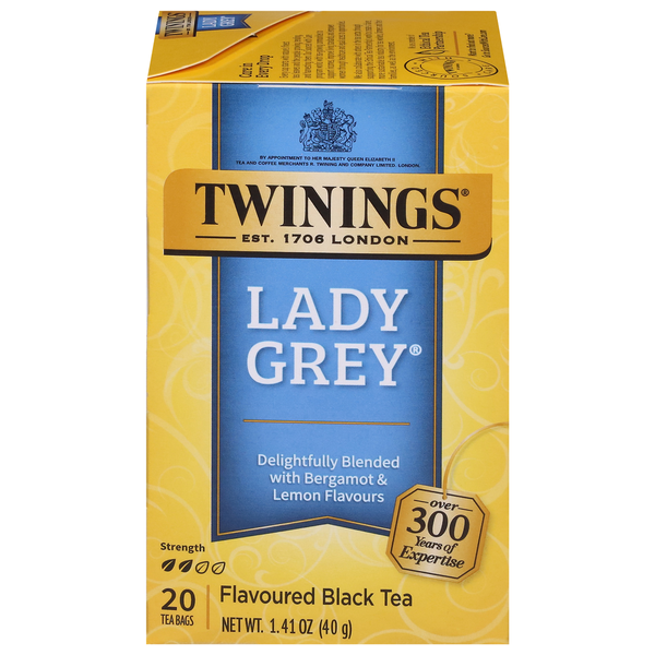Twinings Flavoured Black Tea, Lady Grey, Tea Bags  DestGlow