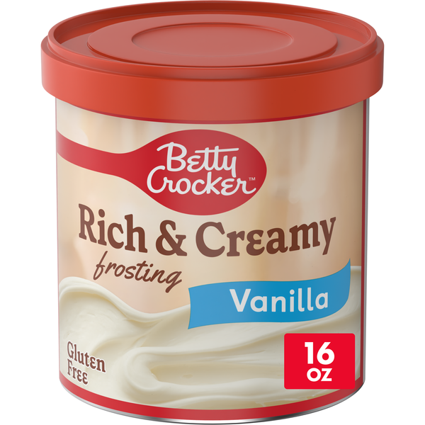 Betty Crocker Gluten Free Rich &amp; Creamy Vanilla Frosting  DestGlow