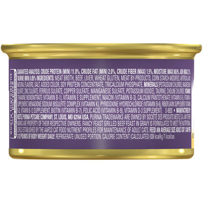 Purina Fancy Feast Grilled Beef Feast in Gravy Wet Cat Food