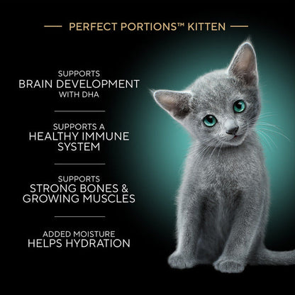 SHEBA PERFECT PORTIONS Perfect Portions Kitten Wet Cat Food Pate Salmon Entree, 2.6 oz. Twin-Pack Tray