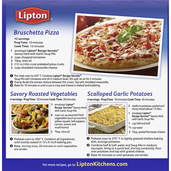 Lipton Savory Herb with Garlic Recipe Soup &amp; Dip Mix