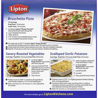 Lipton Savory Herb with Garlic Recipe Soup &amp; Dip Mix