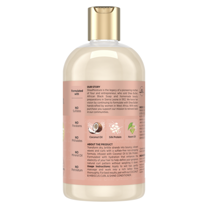 SheaMoisture Curl And Shine Coconut Shampoo Coconut &amp; Hibiscus