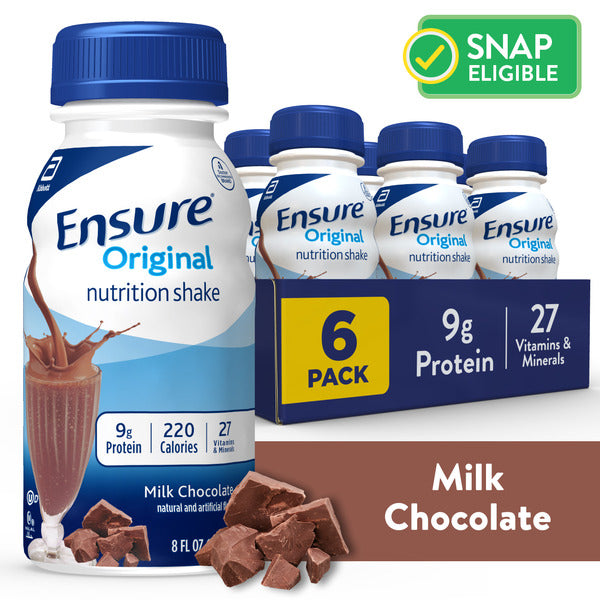 Ensure Original Nutrition Shake Milk Chocolate Ready-to-Drink Bottles  DestGlow