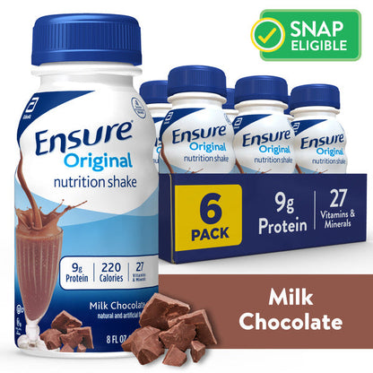 Ensure Original Nutrition Shake Milk Chocolate Ready-to-Drink Bottles  DestGlow