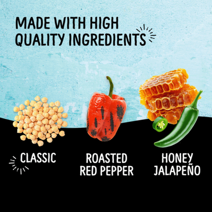 Fresh Cravings Hummus Trio, Classic/Honey Jalapeno/Roasted Red Pepper