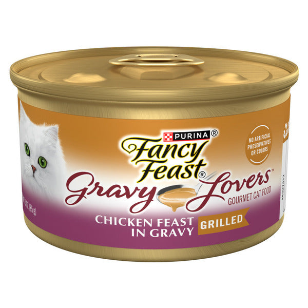 Purina Fancy Feast Gravy Lovers Chicken Feast in Gravy Gourmet Cat Food in Wet Cat Food Gravy  DestGlow