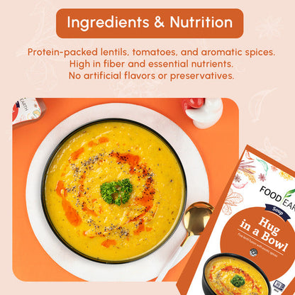 Food Earth Hug in a bowl Lentil Soup