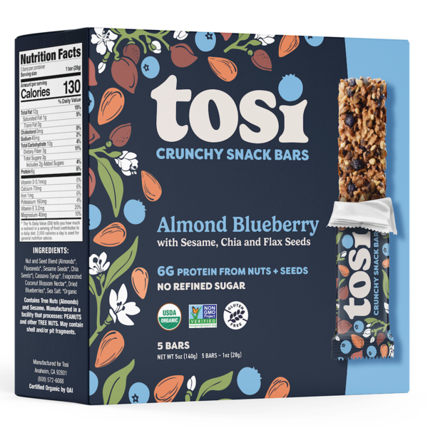 Tosi  Almond Blueberry Snack Bar  DestGlow