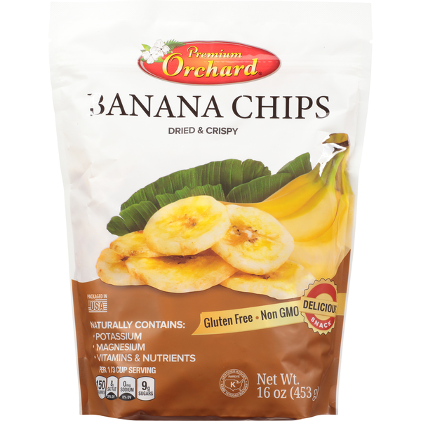 Premium Orchard Banana Chips, Dried &amp; Crispy  DestGlow