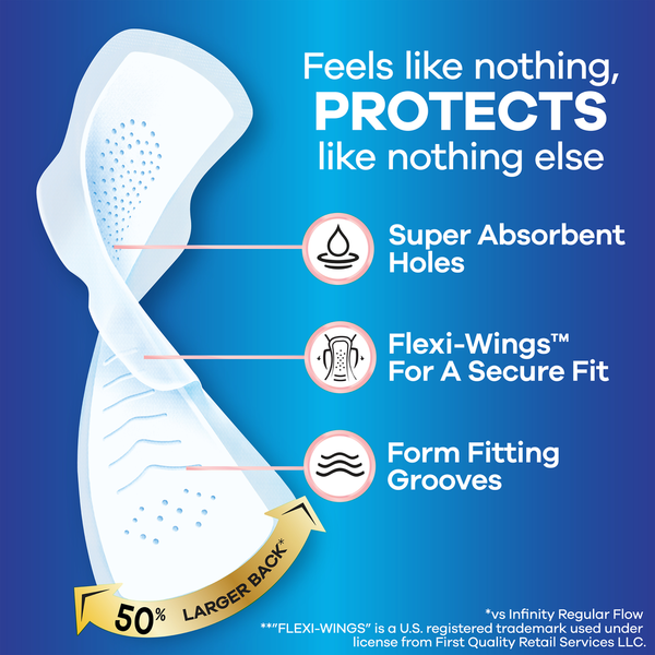 Always Infinity Overnight Pads, Size 5  DestGlow
