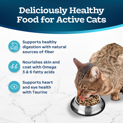 BLUE Wilderness Food for Cats, Natural, Chicken &amp; Brown Rice Recipe, Healthy Living, Adult  DestGlow
