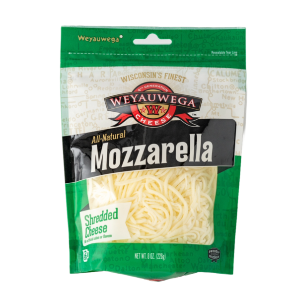 Weyauwega Cheese Mozzarella Shredded Cheese  DestGlow