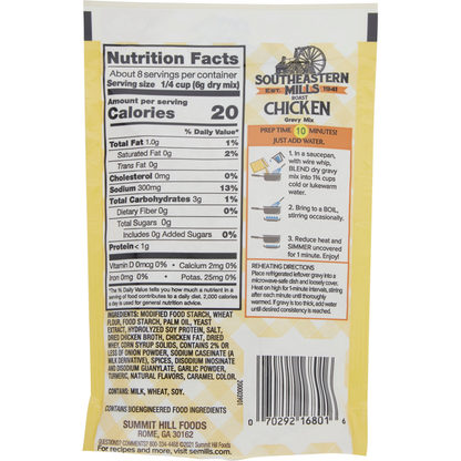Southeastern Mills Gravy Mix, Roast Chicken