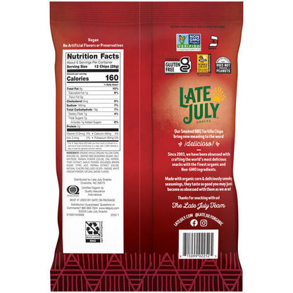 LATE JULY Snacks  Smoked BBQ Tortilla Chips