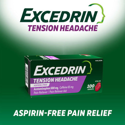 Excedrin Tension Headache Caplets No Aspirin