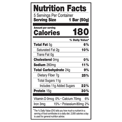 Ready Clean Chocolate Chip Flavored Protein Bar