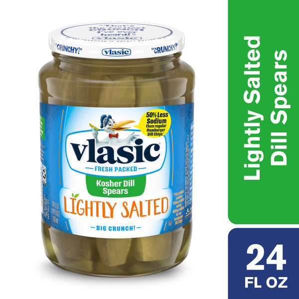 Vlasic Lightly Salted Kosher Dill Pickle Spears  DestGlow