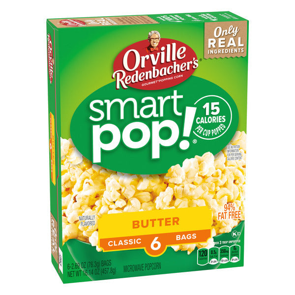 Orville Redenbacher Smart Pop! Butter Popcorn, Microwave Popcorn  DestGlow