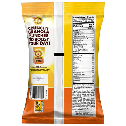 Post Honey Bunches of Oats Honey Roasted Granola Cereal, Whole Grain Snack, Small Bag