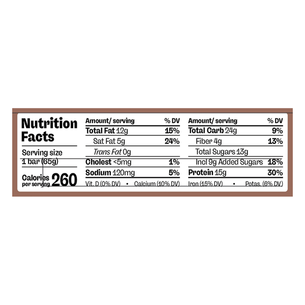 MUSH Double Chocolate Chip Protein Bar  DestGlow
