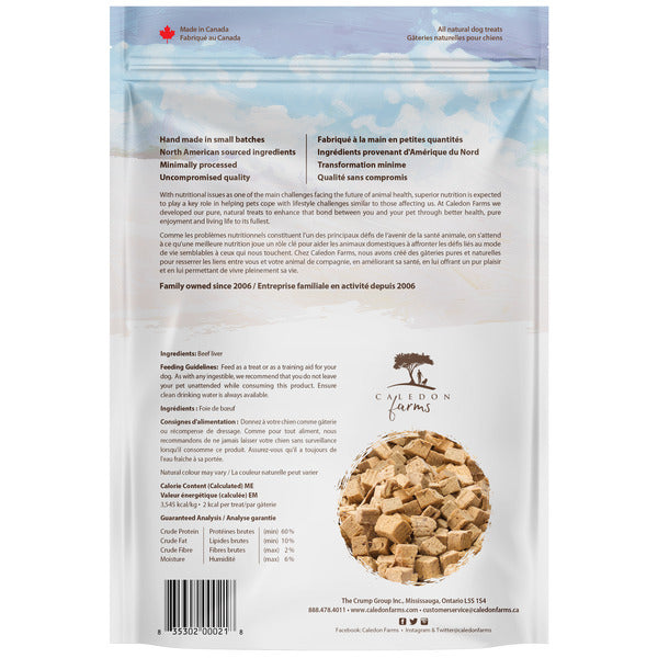 Caledon Farms Beef Liver Bites Dog Treats  DestGlow