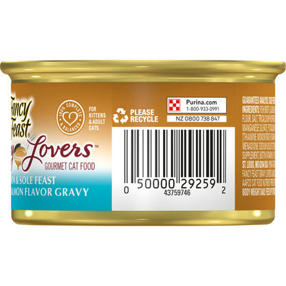 Purina Fancy Feast Gravy Lovers Salmon &amp; Sole Feast in Seared Salmon Flavor Gravy Cat Food