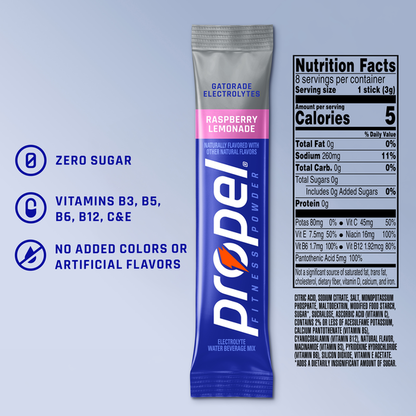 Propel Zero Sugar Raspberry Lemonade Electrolyte Powder Drink Mix