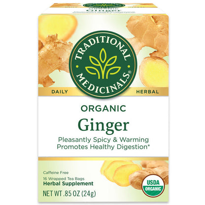 Traditional Medicinals Organic Ginger Caffeine Free Herbal Tea