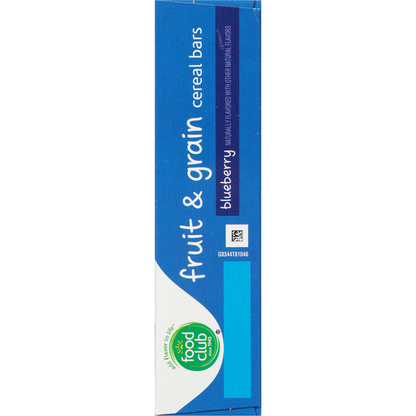 Food Club Cereal Bars, Fruit &amp; Grain, Blueberry