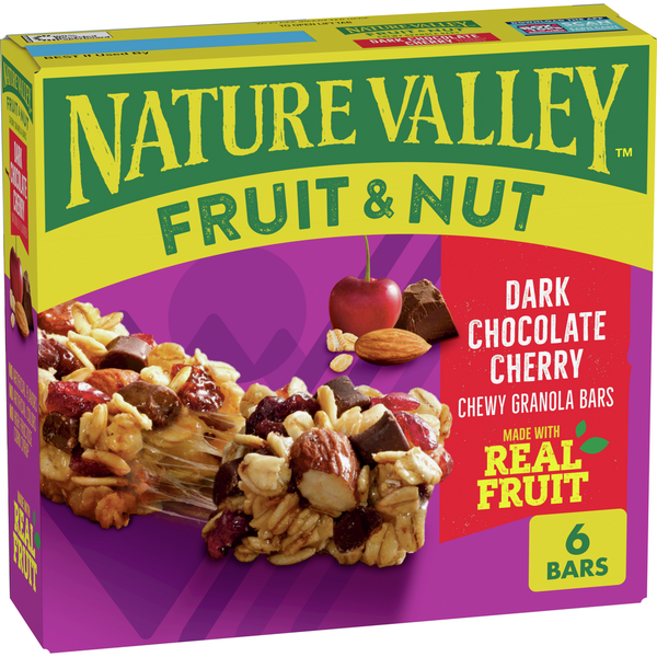 Nature Valley Dark Chocolate Cherry Chewy Fruit and Nut Granola Bars  DestGlow