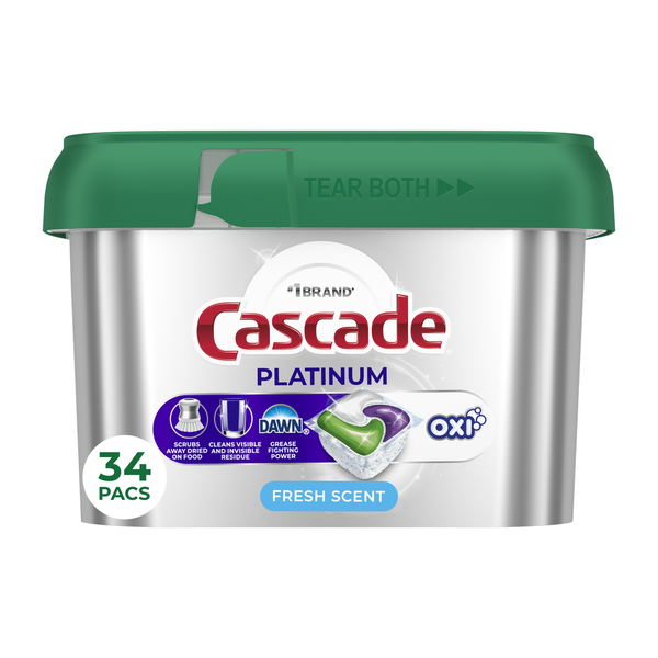 Cascade Platinum Dishwasher Pods, Fresh  DestGlow