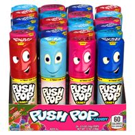 Push Pop Individually Wrapped Candy Lollipop Suckers, Assorted Flavors  DestGlow
