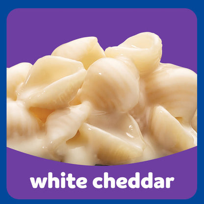 Kraft White Cheddar Mac &amp; Cheese Macaroni and Cheese Dinner Pasta Shells