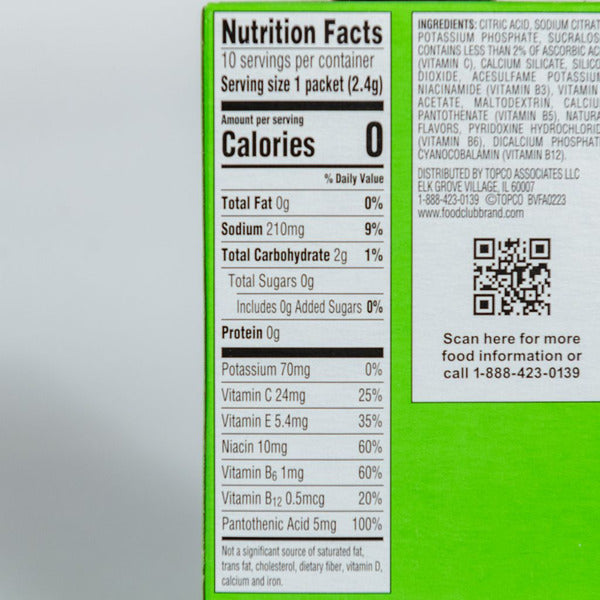 Food Club Kiwi Strawberry Low Calorie Drink Mix