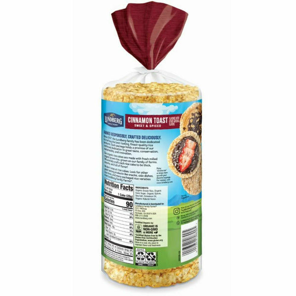 Lundberg Family Farms Organic Cinnamon Toast Rice Cakes