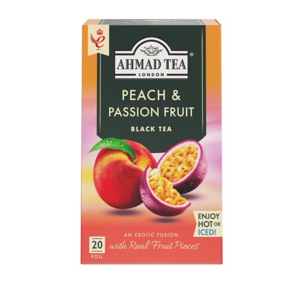 Ahmad Tea Peach &amp; Passionfruit Black Tea Bags  DestGlow