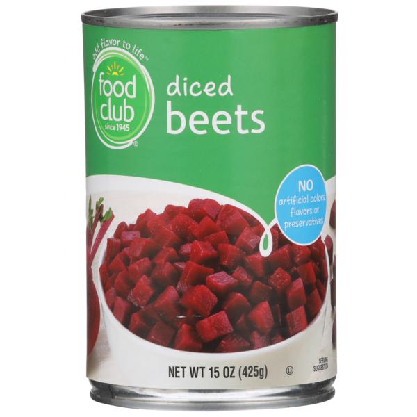 Food Club Diced Beets  DestGlow