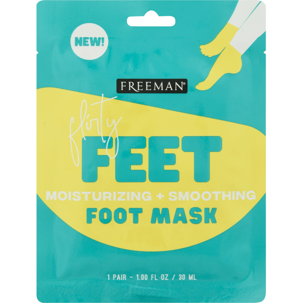 Freeman Beauty Foot Mask, Moisturizing + Smoothing, Flirty Feet,  DestGlow