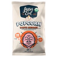 LesserEvil Organic Popcorn, White Cheddar️  DestGlow
