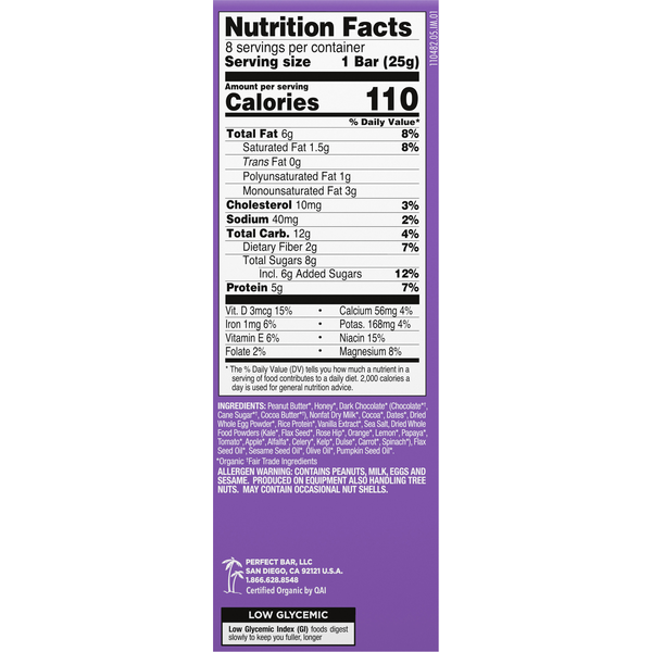 Perfect Snacks Double Chocolate Mini Protein Bar  DestGlow