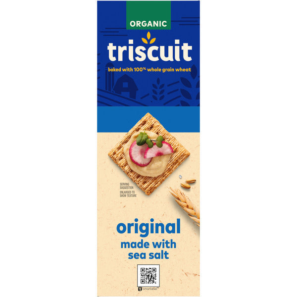 TRISCUIT Organic Original Whole Grain Wheat Crackers, Organic Crackers, Vegan Snacks 7 oz  DestGlow