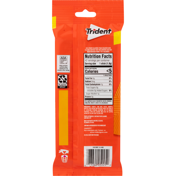 Trident Sugar Free Tropical Twist Gum  DestGlow